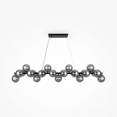 Pendant luminaire Dallas, Black, W238 mm H448 mm - Lighting by Luminance