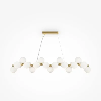 Pendant luminaire Dallas, Gold, D25 mm H448 mm - Lighting by Luminance