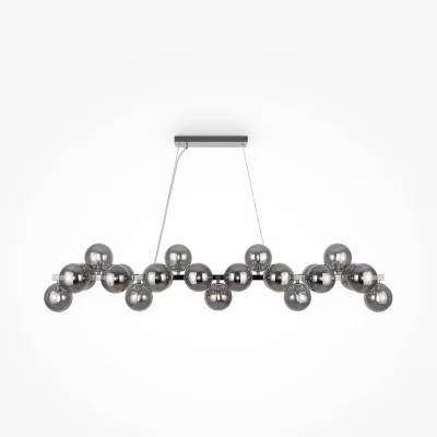 Pendant luminaire Dallas, Chrome, D260 mm H319 mm - Lighting by Luminance