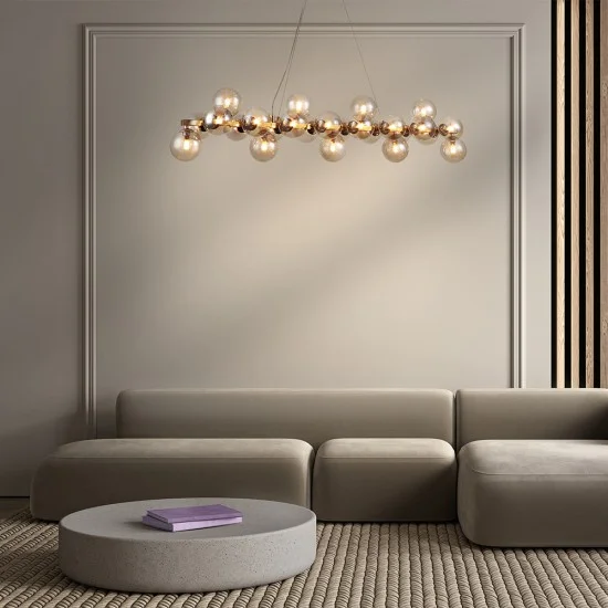 Rippvalgusti Dallas, Kuldne, D260 mm H319 mm - Valgustus Luminance'ilt