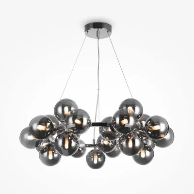 Pendant luminaire Dallas, Chrome, D690 mm H238 mm - Lighting by Luminance