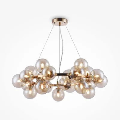 Pendant luminaire Dallas, Gold, D690 mm H238 mm - Lighting by Luminance