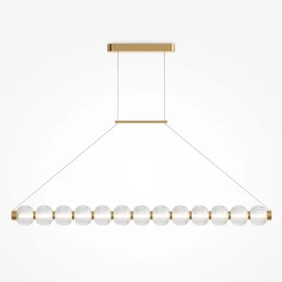Pendant luminaire Amulet, Gold, W90 mm H922 mm - Lighting by Luminance