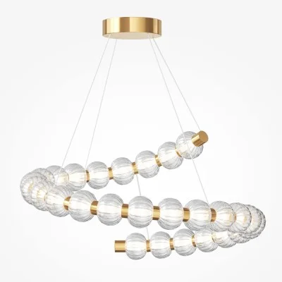 Pendant luminaire Amulet, Gold, D800 mm H555 mm - Lighting by Luminance
