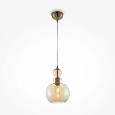 Pendant luminaire Tone, Brass, D215 mm H434 mm - Lighting by Luminance