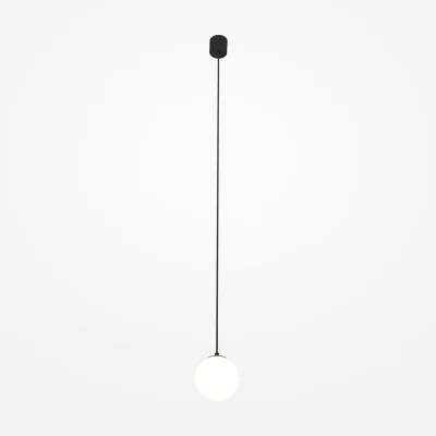 Pendant luminaire Luna, Black, D100 mm H200 mm - Lighting by Luminance