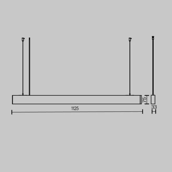 Rippvalgusti Basis, Valge - Valgustus Luminance'ilt