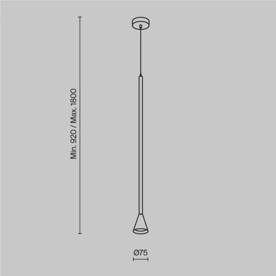 Rippvalgusti Arrow, Kuldne - Valgustus Luminance'ilt