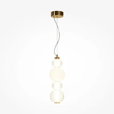 Pendant luminaire Collar, Gold, D147 mm H590 mm - Lighting by Luminance