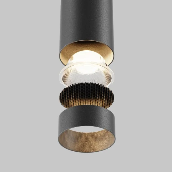 Rippvalgusti Focus LED, Must - Valgustus Luminance'ilt