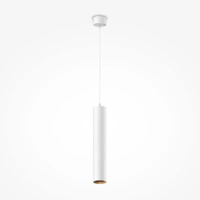 Pendant luminaire Focus LED, White, D52 mm H300 mm - Lighting by Luminance