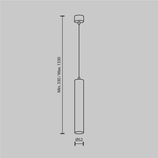 Rippvalgusti Focus LED, Valge, D52 mm H30 mm - Valgustus Luminance'ilt