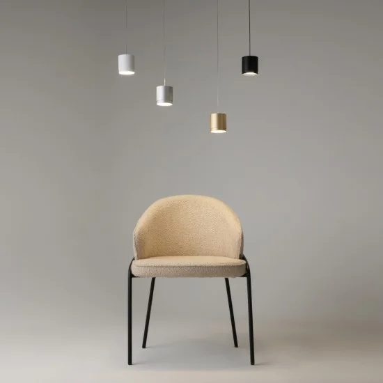 Rippvalgusti Polar, Must - Valgustus Luminance'ilt