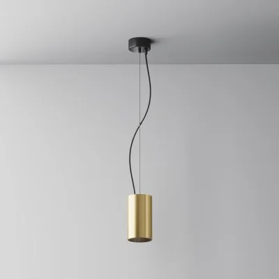 Pendant luminaire Efir, Matte gold, D75 mm H165 mm - Lighting by Luminance