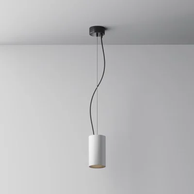 Pendant luminaire Efir, White, D75 mm H165 mm - Lighting by Luminance
