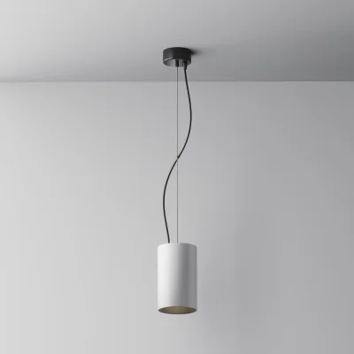 Pendant luminaire Efir, White, D95 mm H185 mm - Lighting by Luminance