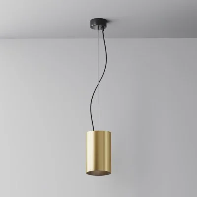 Pendant luminaire Efir, Matte gold, D105 mm H200 mm - Lighting by Luminance