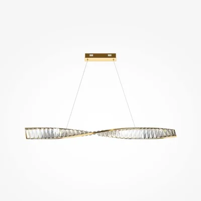 Pendant luminaire Krone, Brass, D200 mm H911 mm - Lighting by Luminance