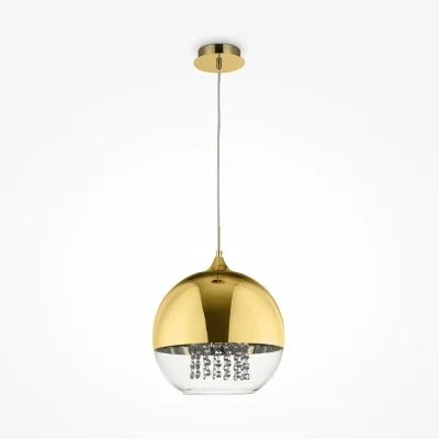 Pendant luminaire Fermi, Gold, D300 mm H360 mm - Lighting by Luminance