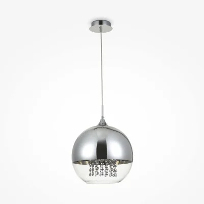 Pendant luminaire Fermi, Nickel, D300 mm H360 mm - Lighting by Luminance