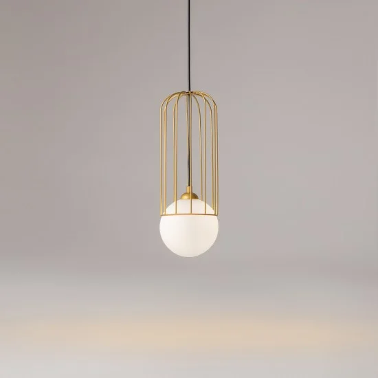 Rippvalgusti Telford, Kuldne, D120 mm H405 mm - Valgustus Luminance'ilt