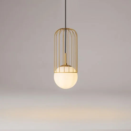 Rippvalgusti Telford, Kuldne, D150 mm H490 mm - Valgustus Luminance'ilt