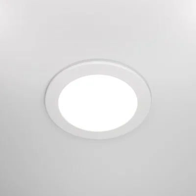 Recessed luminaire Stockton, White, D170 mm - Lighting by Luminance