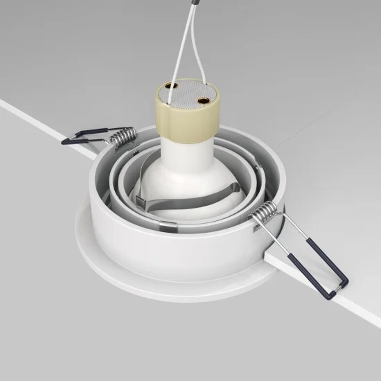 Süvistatav valgusti Atom, Valge, D92 mm - Valgustus Luminance'ilt