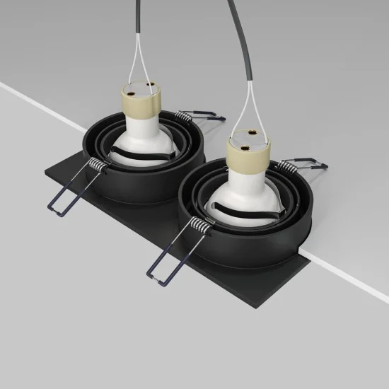 Süvistatav valgusti Atom, Must, W92 mm - Valgustus Luminance'ilt