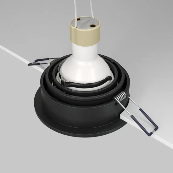 Süvistatav valgusti Atom, Must, D92 mm - Valgustus Luminance'ilt