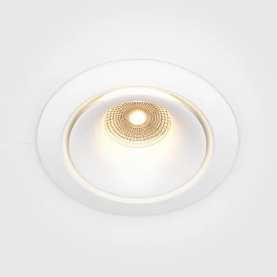 Recessed luminaire Yin, White, D98 mm - Lighting by Luminance