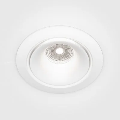 Recessed luminaire Yin, White, D98 mm - Lighting by Luminance