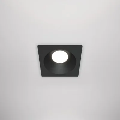 Recessed luminaire Zoom, Black, D75 mm - Lighting by Luminance