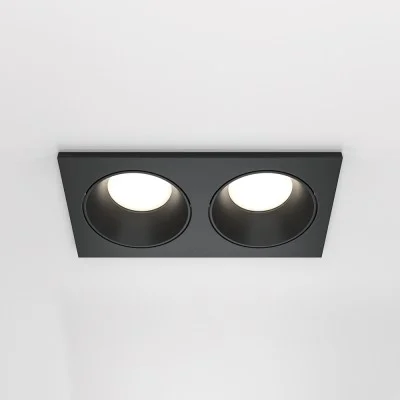 Recessed luminaire Zoom, Black, W90 mm - Lighting by Luminance