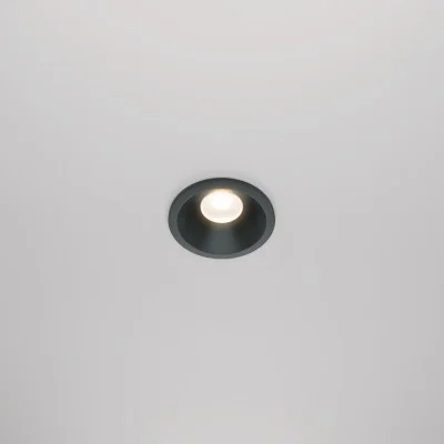 Recessed luminaire Zoom, Black, D60 mm - Lighting by Luminance