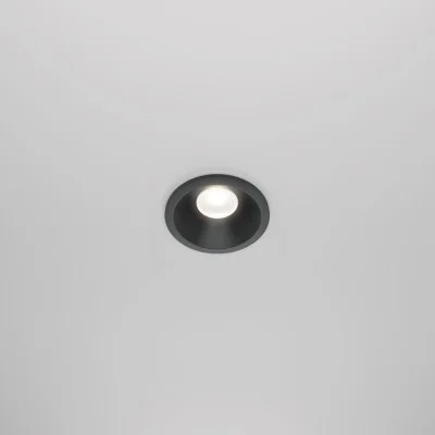 Recessed luminaire Zoom, Black, D60 mm - Lighting by Luminance