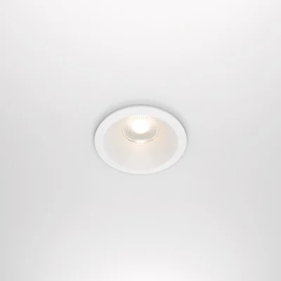 Recessed luminaire Zoom, White, D85 mm - Lighting by Luminance
