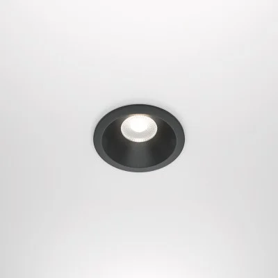 Recessed luminaire Zoom, Black, D85 mm - Lighting by Luminance