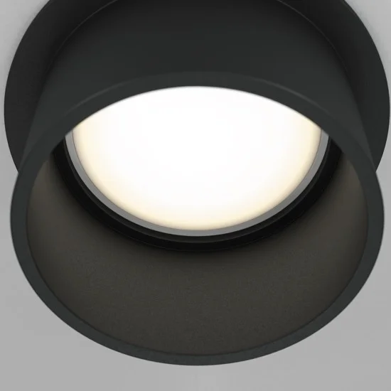 Süvistatav valgusti Reif, Must, D68 mm - Valgustus Luminance'ilt