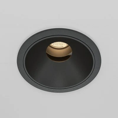 Recessed luminaire Wise, Black, D83 mm - Lighting by Luminance