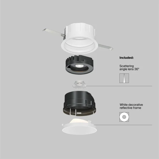 Süvistatav valgusti Wise, Valge, D83 mm - Valgustus Luminance'ilt