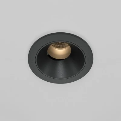Recessed luminaire Wise, Black, D62 mm - Lighting by Luminance