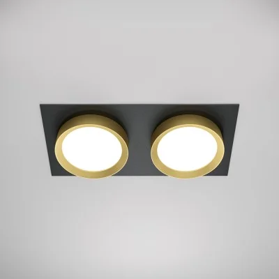 Süvistatav valgusti Hoop, Must with Kuldne - Valgustus Luminance'ilt