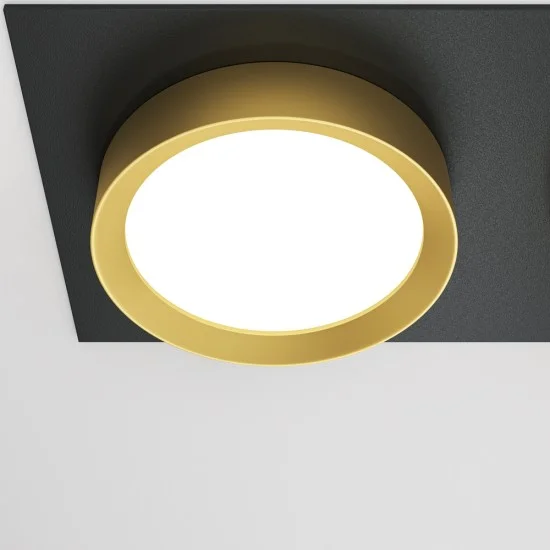 Süvistatav valgusti Hoop, Must with Kuldne - Valgustus Luminance'ilt