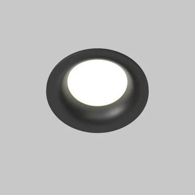 Recessed luminaire Slim, Black, D85 mm - Lighting by Luminance