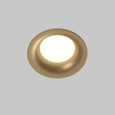 Recessed luminaire Slim, Matte gold, D85 mm - Lighting by Luminance