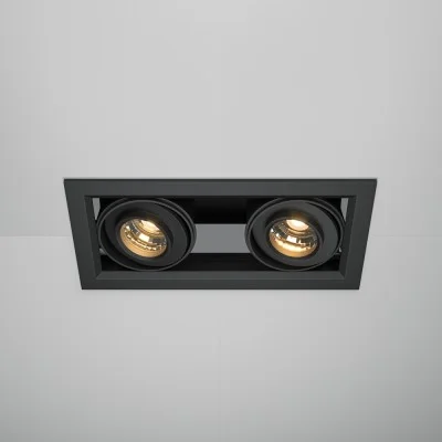 Встраиваемый светильник Metal Modern, Черный, W95 mm - Освещение от Luminance