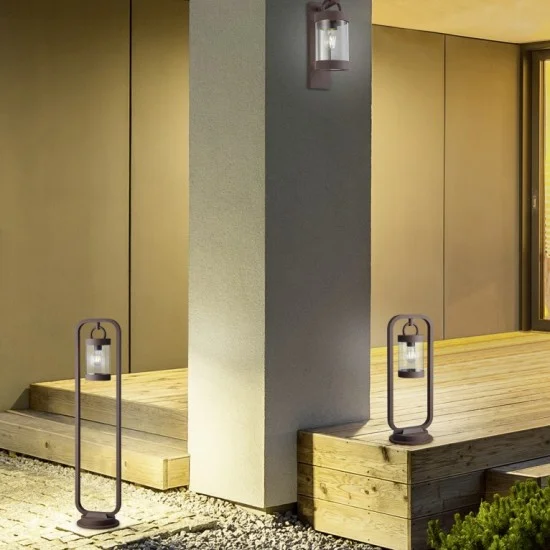 Sambesi seinalamp, roostevärvi, 33 cm, 12,5 cm, 18,6 cm, survealumiinium (204160124) - Valgustus Luminance'ilt