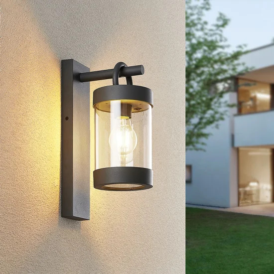 Sambesi seinalamp, antratsiit, 33 cm, 12,5 cm, 18,6 cm, survealumiinium (204160142) - Valgustus Luminance'ilt