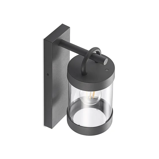 Sambesi seinalamp, antratsiit, 33 cm, 12,5 cm, 18,6 cm, survealumiinium (204160142) - Valgustus Luminance'ilt